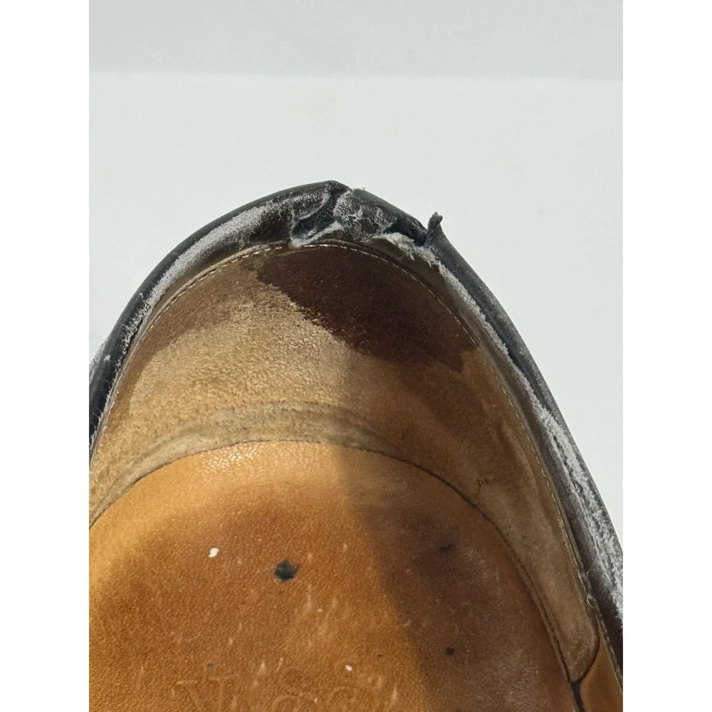 Vass Herrenschuhe Budapest Men's Size 41/US 8 Black Leather Penny Loafers